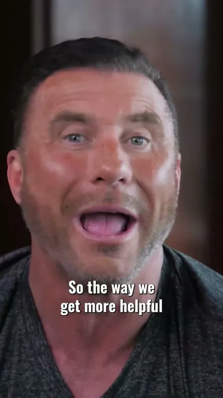 Ed Mylett short-form post: a close-up of a man with short dark hair speaking passionately to the camera.