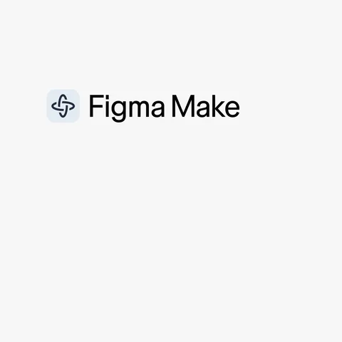 Figma Make short-form post: the Figma Make logo on a pale background.
